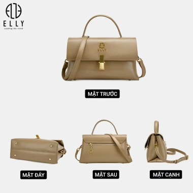 Túi xách nữ cao cấp da thật ELLY ET141 - Giá giảm 23% chỉ 2.399.200₫ 5