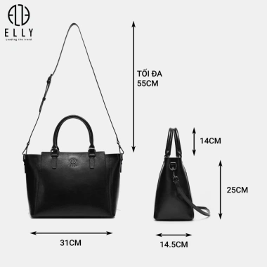 Túi xách nữ cao cấp da thật ELLY ET191 - Thiết kế sang trọng, giảm giá 20% chỉ 2.324.250₫ 4