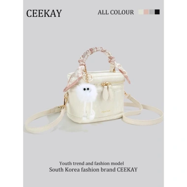 Túi Xách Nữ Ceekay Chính Hãng Da Loang Cổ Điểm Móc Gấu Cao Cấp Thanh Lịch – Giá chỉ 382.000 VNĐ