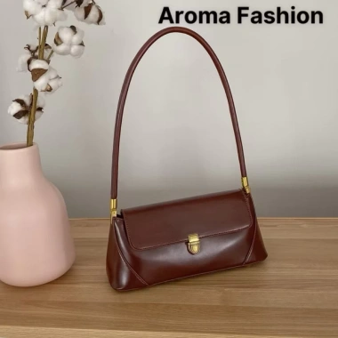 Túi xách nữ công sở AROMA FASHION da trơn kẹp nách, khoác vai thời trang Hàn Quốc cao cấp, giảm giá 22% 10