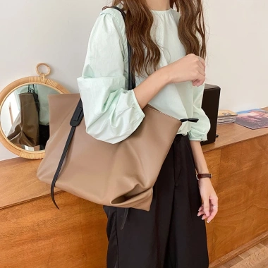 Túi xách nữ công sở cỡ lớn HY16 - Tote da đựng A4, khóa kéo, đi làm, đi học 10