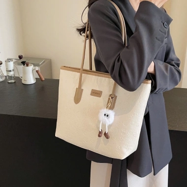 Túi xách nữ công sở PAMOLI TDC375 - Tote đeo chéo, kẹp nách, kèm gấu, giá 90k 7