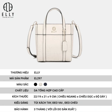 Túi xách nữ công sở thời trang ELLY EL297 giảm giá 1.199k, sang trọng, đa năng 4