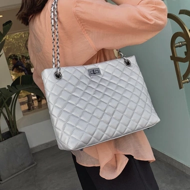 Túi xách nữ công sở tote da PU cao cấp ô trám thời trang Hàn Quốc - Giá rẻ 135k 3