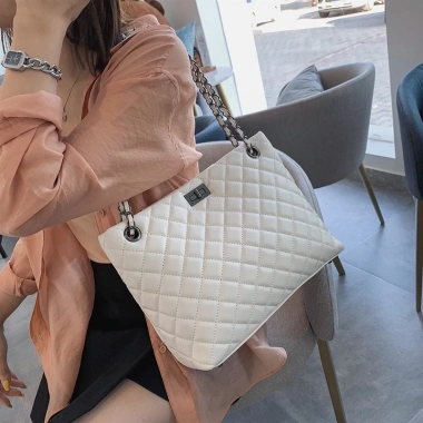 Túi xách nữ công sở tote da PU cao cấp ô trám thời trang Hàn Quốc - Giá rẻ 135k 10