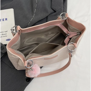 Túi xách nữ công sở tote da PU cao cấp, vừa A4, tặng móc gấu - 99k