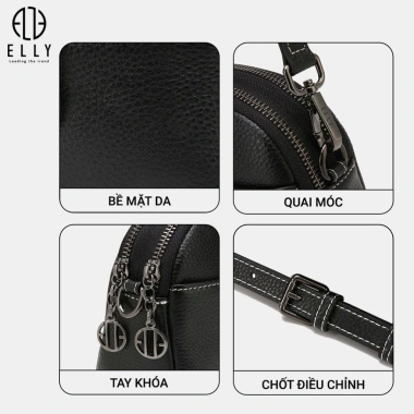 Túi xách nữ Crossbody da thật ELLY ET144 - Sang trọng, tiện lợi, giá 1.439.200₫ 5