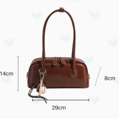 Túi xách nữ da bóng 2 quai cổ điển thời trang công sở kèm charm 79.000₫ 8
