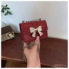 Túi Xách Nữ Da Bóng Đính Nơ Size 14 Quai Xích - Giá ưu đãi 109.650₫, phù hợp đi tiệc, cafe, Tết 10