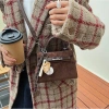 Túi xách nữ da lộn đeo chéo, kèm charm thời trang - Giá 119.000 VND 5