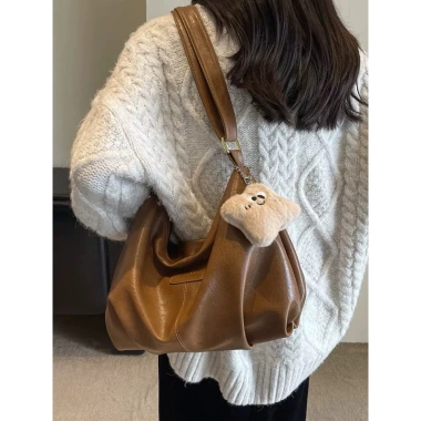 Túi xách nữ da mềm đa năng, tote đeo chéo vai, vừa A4, tặng móc gấu - Giá chỉ 55k