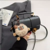 Túi xách nữ da nhăn 2 dải, đeo chéo tay, kèm móc gấu cute - ThanhThuTuiXach 959 - Giá 95k 7