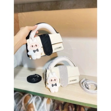 Túi xách nữ da nhung 20cm đeo chéo, vai, tay sang chảnh, móc treo Hottrend HTM75 - 93.000₫