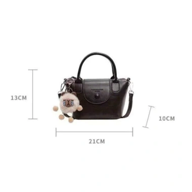 Túi Xách Nữ Da PU Cao Cấp Charm Gấu Bông Tay Nắp Gập Thời Trang DK017 Giá 74.900₫