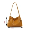 Túi xách nữ da PU trơn chữ nổi, tote dung tích lớn, hottrend đa màu - 68.900 VND 7
