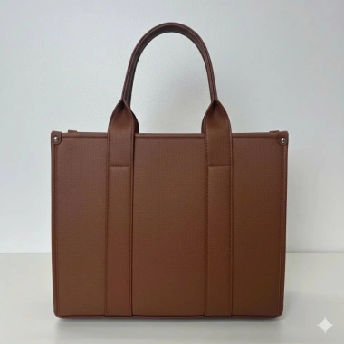 Túi xách nữ da PU vuông size 35 lịch sự, phù hợp laptop 14inch - Giá 499k 4