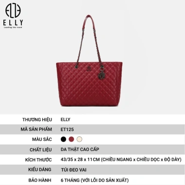 Túi xách nữ da thật cao cấp ELLY ET125 – Giá chỉ 1,979,450₫, giảm đến 18% 2