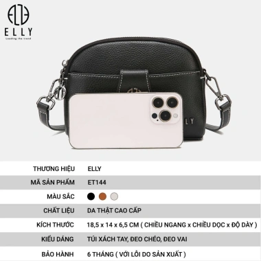 Túi xách nữ da thật cao cấp ELLY ET144 – Giá ưu đãi 1.439.200₫, thiết kế thời trang 3
