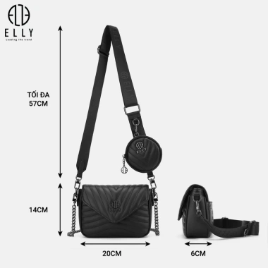 Túi xách nũ da thật cao cấp Elly ET189 – Thiết kế sang trọng, chỉ 2.02 triệu 3