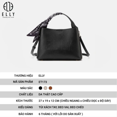 Túi xách nữ da thật ELLY ET173 – Giá ưu đãi 2.319.200đ, thiết kế sang trọng, thời thượng