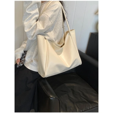 Túi xách nữ da trơn mịn kiểu tote công sở, đựng laptop, giảm giá 23% chỉ 65k 6
