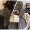 Túi xách nữ đeo chéo hai quai da nhám cầm tay, ngăn phụ trước - Giá 85.000₫ 8