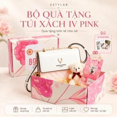 Túi Xách Nữ Đeo Chéo IV Pink Sang Trọng - Quà Tặng 8/3 Cao Cấp, Giá 199k