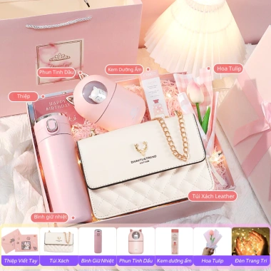 Túi Xách Nữ Đeo Chéo IV Pink Sang Trọng - Quà Tặng 8/3 Cao Cấp, Giá 199k