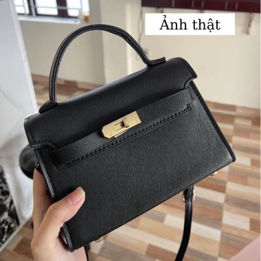 Túi xách nữ đeo chéo size 19 da PU thanh lịch, nhã nhặn, có khăn buộc quai 136,000₫ 7