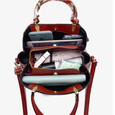 Túi xách nữ đeo chéo và vai kèm khăn lụa sang trọng - GC07DO giảm còn 329.000₫ 4