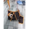 Túi xách nữ đeo vai, chéo họa tiết hoa nâu 2 size kèm ví HTM130 - 109.000₫ 9
