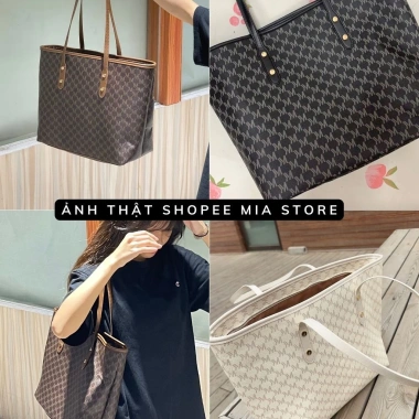 Túi xách nữ đeo vai da A4, khoá laptop – Mia tote bag thời trang công sở 180k