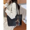 Túi Xách Nữ Đeo Vai Da PU Phong Cách Hàn Quốc Tote Công Sở kèm Móc Gấu - 88.999₫ 5