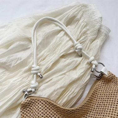 Túi xách nữ dệt mới thời trang cổ điển, đeo chéo, đeo vai, khóa kéo, giá 89.000₫