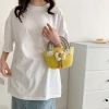 Túi xách nữ đi biển đan thủ công vải sợi đính hoa cute - Giá chỉ 65.000₫ 3