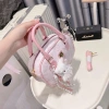Túi xách nữ DK293 – Túi cầm tay chữ nhật họa tiết mèo kèm charm 85.000₫ 5