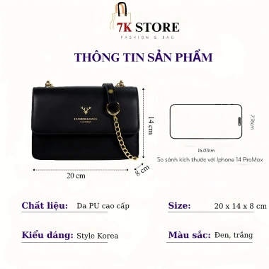 Túi xách nữ GIZEN TX03 đẹp, dáng vuông đa ngăn, đeo chéo vai thời trang công sở trẻ trung chỉ 208.999 VND