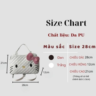 Túi Xách Nữ Hello Kitty Đeo Vai Thời Trang Chất Da Giá 189.000 VND Giảm Sốc 2