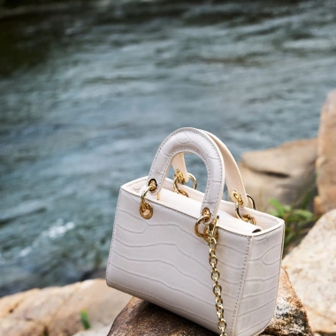 Túi Xách Nữ Lady Diana Đeo Chéo Vai - Thiết Kế Huyền Thoại Vân Da Cá Sấu Dập Nổi Size 18 - Giá 975.000 VND 5