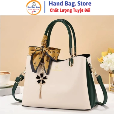 Túi xách nữ mẹ trung niên - Dây đeo chéo, vai, khăn lụa sang trọng, size 28cm, 315.000₫ 2 Túi xách nữ mẹ trung niên - Dây đeo chéo, vai, khăn lụa sang trọng, size 28cm, 315.000₫ 2