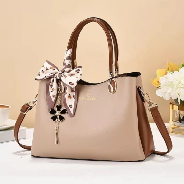 Túi xách nữ mẹ trung niên - Dây đeo chéo, vai, khăn lụa sang trọng, size 28cm, 315.000₫