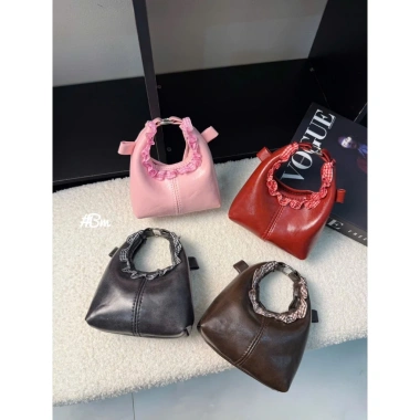 Túi xách nữ mini cầm tay đeo chéo viền bèo siêu xinh mẫu mới cho mẹ và bé MN08 8