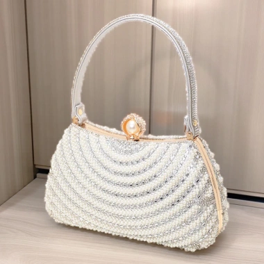 Túi xách nữ ngọc trai retro, đính đá, phong cách dự tiệc - Giá ưu đãi 410.000₫
