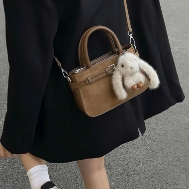 Túi xách nữ RABBIT cầm tay + dây đeo chéo, charm thỏ dễ thương, chỉ 138.000₫ 6