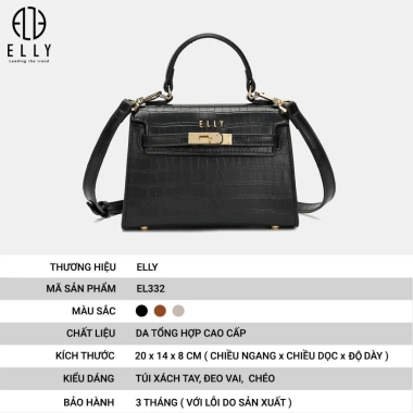 Túi xách nữ thời trang ELLY EL332 - Thiết kế sang trọng, da PU cao cấp, giảm giá tới 19% - Giá chỉ 1,189,150 VND 4