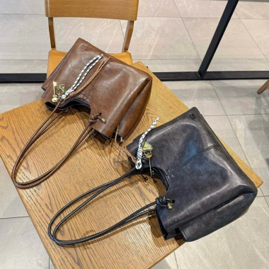 Túi xách nữ TOTE Chio2nd 30cm đa ngăn kèm charm - Cỡ lớn, thời trang công sở và dạo phố