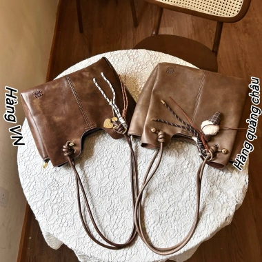Túi xách nữ TOTE Chio2nd 30cm đa ngăn kèm charm - Cỡ lớn, thời trang công sở và dạo phố