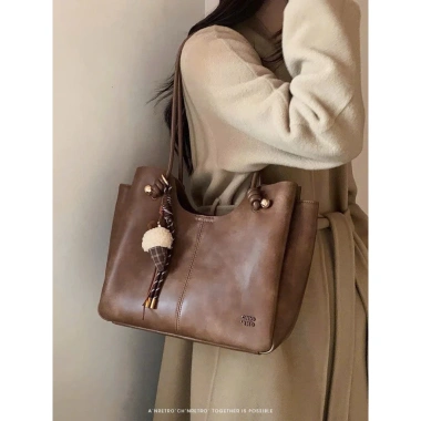 Túi xách nữ TOTE Chio2nd 30cm đa ngăn kèm charm - Cỡ lớn, thời trang công sở và dạo phố