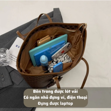 Túi Xách Nữ Tote Cỡ Lớn Da Cao Cấp, Đựng Laptop A4, Giá 182.280 VND Giảm Sốc