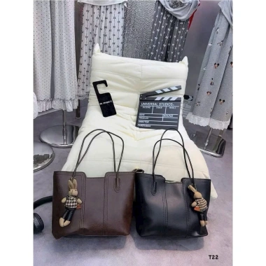 Túi Xách Nữ Tote Công Sở Đeo Vai Tặng Móc Thỏ Siêu Xinh Đi Học Đi Làm Giá 89.000đ